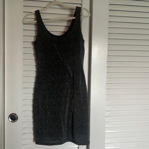 Aqua silver bodycon dress size Small